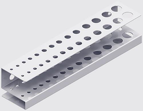 ELEMENT-SYSTEM Bohrerleiste H.40mm B.188mm T.40mm STA weiß ALFER ELEMENT SYSTEM