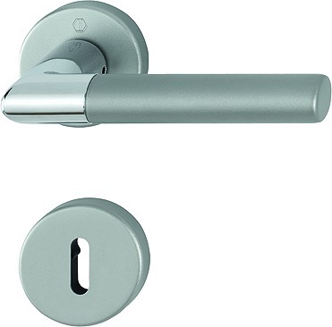 HOPPE® Drückergarnitur mit Rosetten Lecce 1405/42KV/42KVS, Aluminium, 3887743