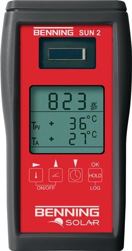 BENNING Einstrahlungs-/Temperaturmessgerät SUN 2 Messung solarer Einstrahlung BENNING