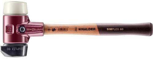 HALDER Schonhammer SIMPLEX L.405mm Kopf-D.60mm hart HO m.Standfuß