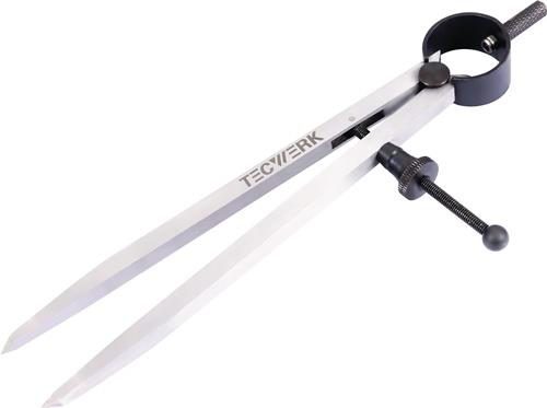 TECWERK Federzirkel L.250mm m.Schnellspannmutter TECWERK