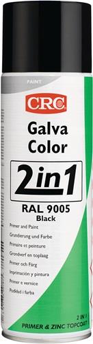 CRC Farbschutzlackspray 2in1 GALVACOLOR tiefschwarz RAL9005 matt 500ml Spraydose CRC