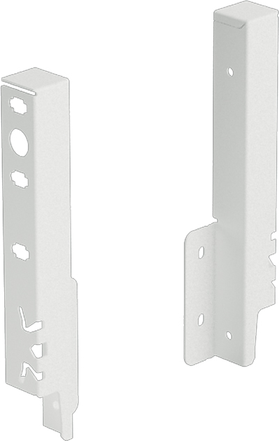 HETTICH Rückwandverbinder ArciTech 186 mm, weiß, links, 9121845