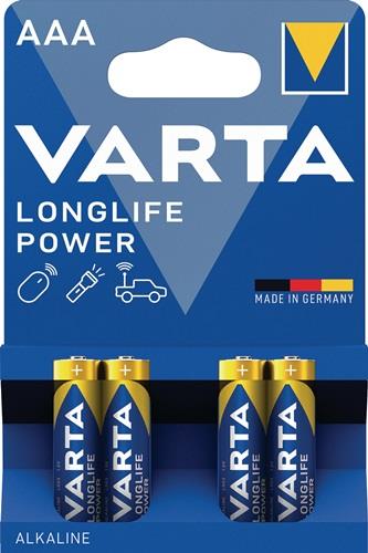 VARTA Batterie Longlife Power 1,5 V AAA-AM4-Micro 1240 mAh LR03 4903 4 St./Bl.