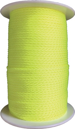 OVERMANN Pflastererschnur L.100m D.3mm 100kg PP gelb,fluoresz.