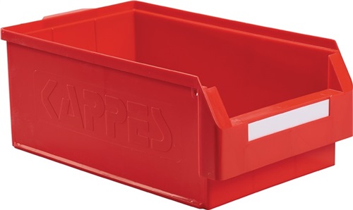KAPPES Sichtlagerkasten L500xB300xH200mm PE rot RASTERPLAN