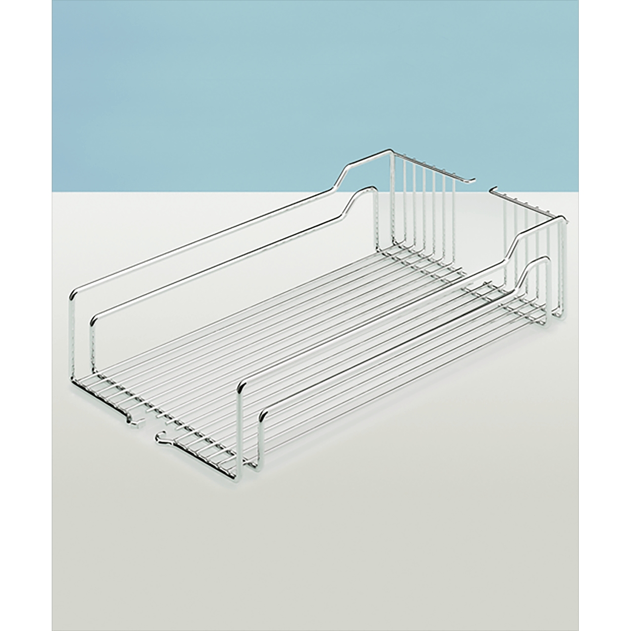 HETTICH Einhängekörbe mit 2-fach-Reling, 350 x 467 x 110mm, verchromt, 73565