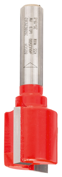 BOSCH Nutfräser Expert for Wood, 8 mm, D1 20 mm, L 19 mm, G 56 mm