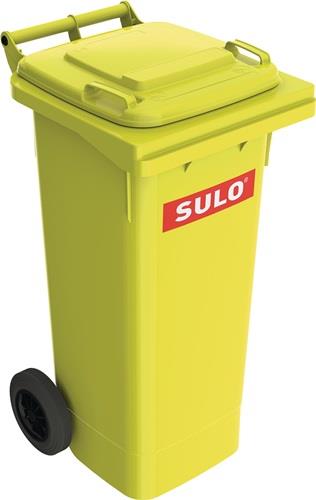 SULO Müllgroßbehälter 80l HDPE gelb fahrbar,n.EN 840 SULO