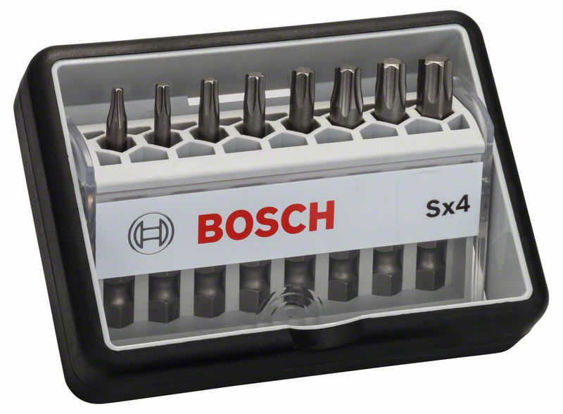 BOSCH Schrauberbit-Set Robust Line Sx Extra-Hart, 8-teilig, 49 mm, Torx