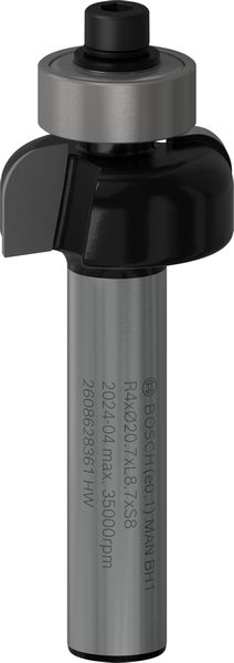 BOSCH Profilfräser E, 8 mm, R1 4 mm, D 20,7 mm, L 9 mm, G 53 mm