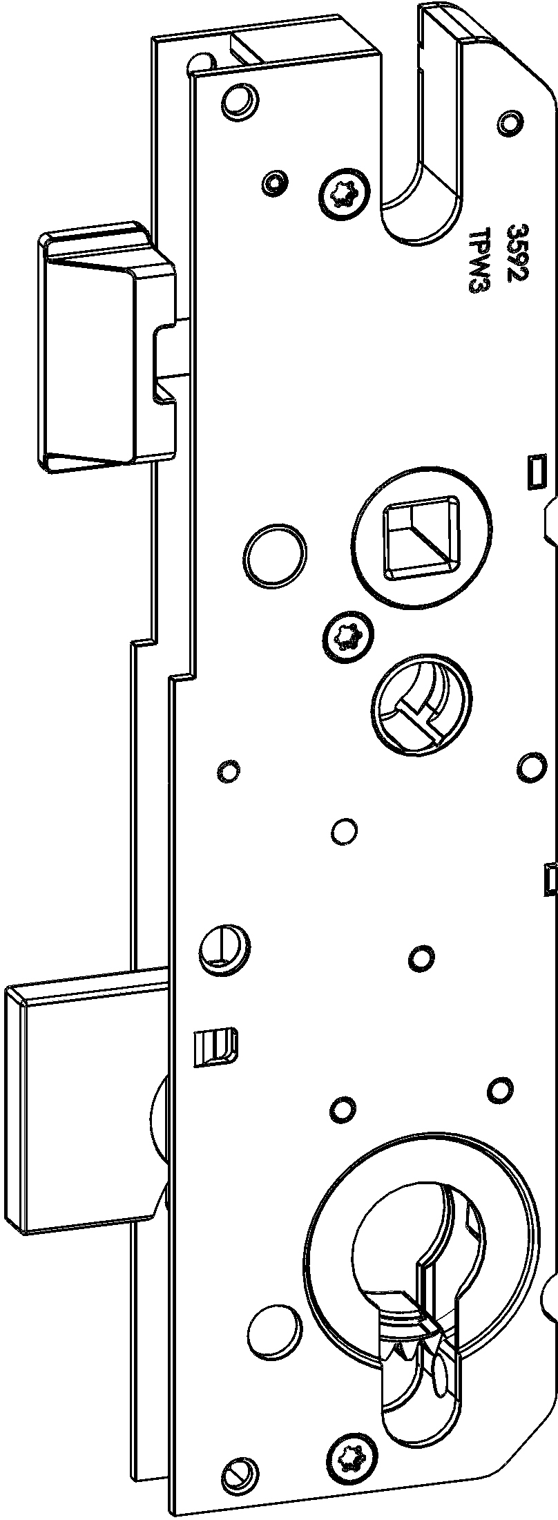 WINKHAUS Schlosskasten STV G3 SK TPW3, 8/92, umstellbare Falle, Stahl WINKHAUS Schlosskasten STV G3 SK TPW3, 8/92, umstellbare Falle, Stahl