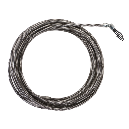 MILWAUKEE 6 mm x 7,6 m mit Gelenk-Keulenkopf Spirale für Akku-Rohrreiniger M12BDC