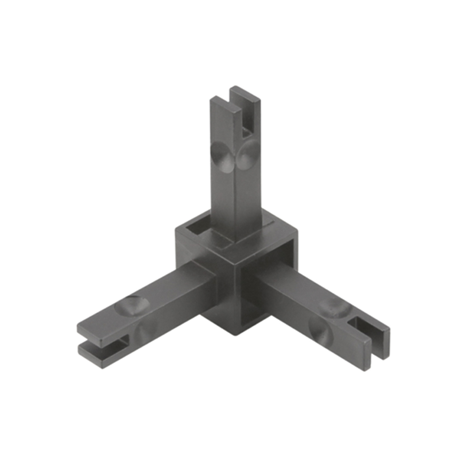 HETTICH Cadro Verbindungsknoten 3-fach 3D schwarz matt, 9298829