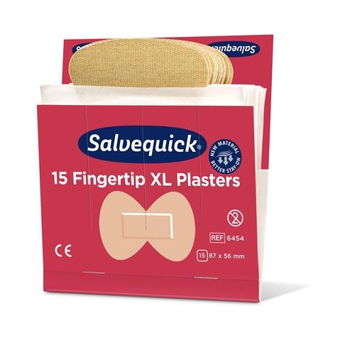 SALVEQUICK Pflasterstrips Salvequick elastisch 6 Nachfüllpack.je 15 St.SALVEQUICK