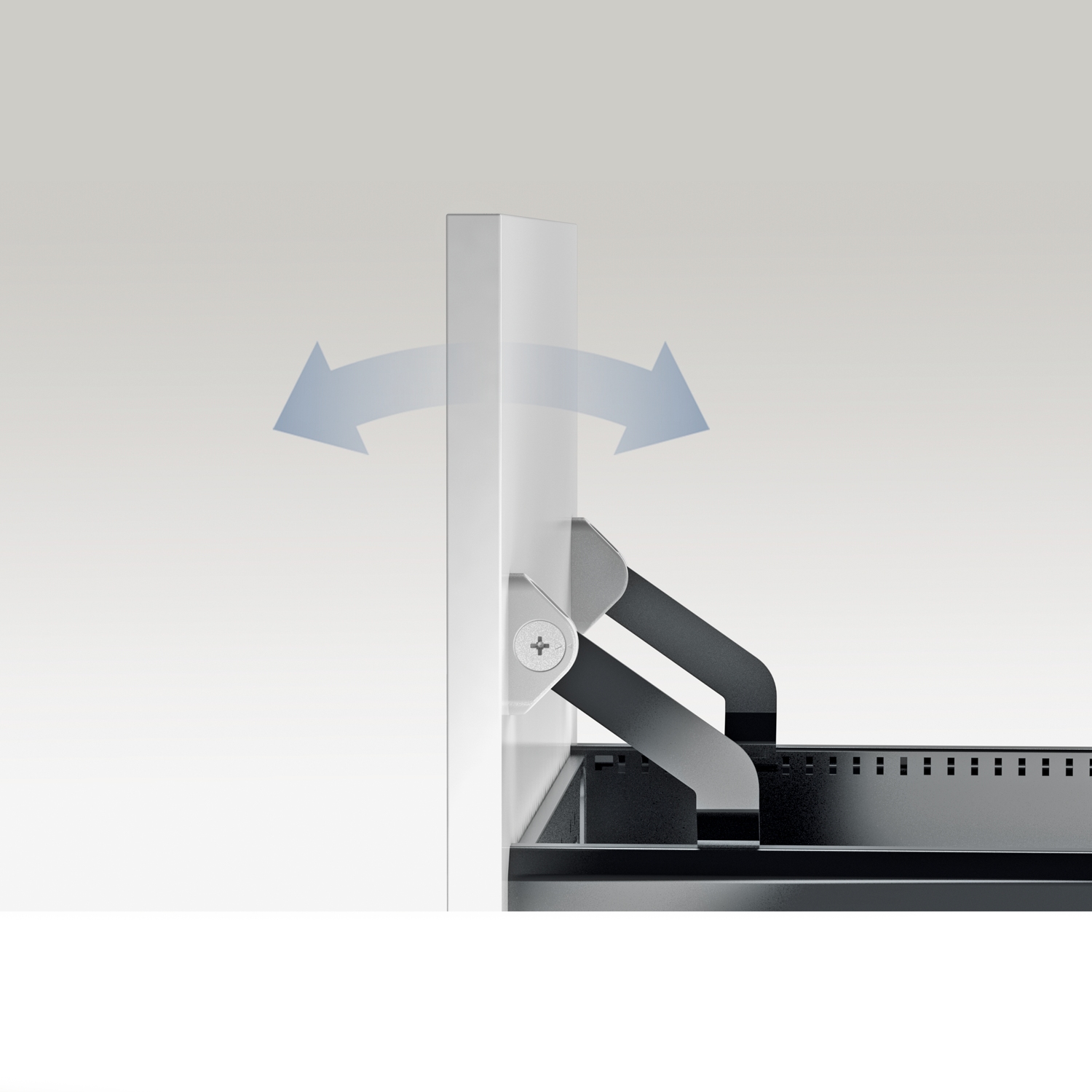 HETTICH Container-Set mit Voll- und Überauszügen, Push to open, 392 x 530, Aluminium Optik, 9111142