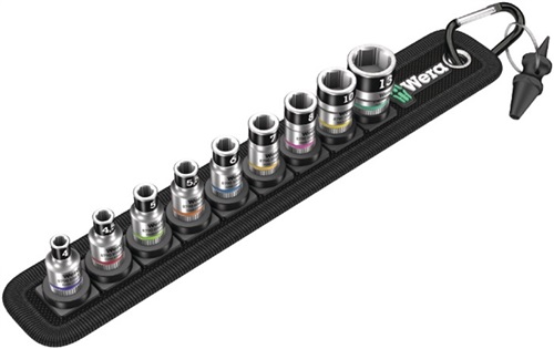 WERA Steckschlüsselsatz Belt 1 10-tlg.1/4 Zoll 4-13mm f.a6-KT.-Schr.WERA WERA Steckschlüsselsatz Belt 1 10-tlg.1/4 Zoll 4-13mm f.a6-KT.-Schr.WERA