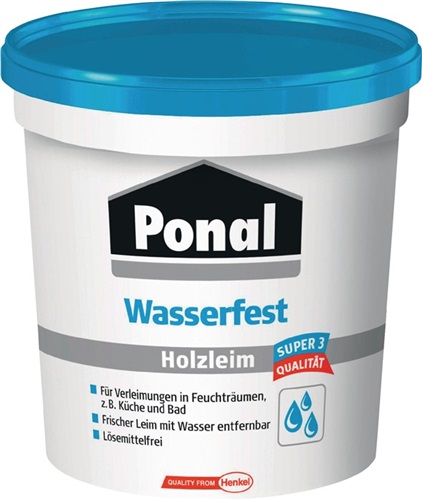 PONAL Holzleim Wasserfest/Super 3 760g EN 204: D3 Dose PONAL