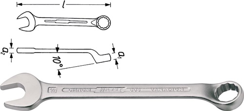 HAZET Ringmaulschlüssel 603 SW 30mm L.340mm Form B Spezialstahl HAZET
