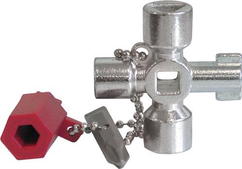 SCHUEBO Schaltschrankschlüssel Mini 9 Funktionen m.Bitadapter SCHUEBO