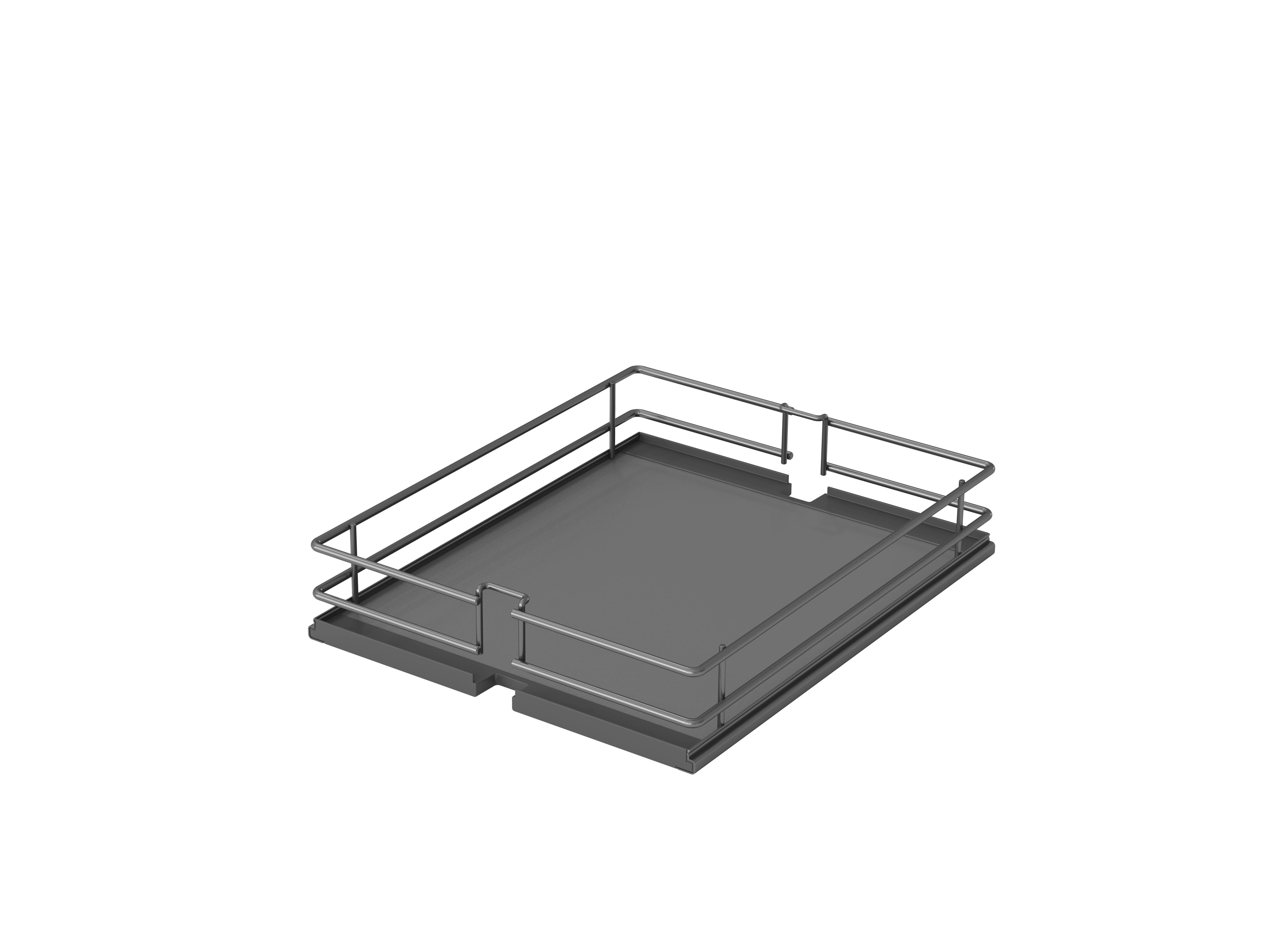 Hochschrankauszug, TAL-Larder Korbset, 5x 300er, inkl. Frontbefestigung, Premea, lavagrau Vauth Sagel