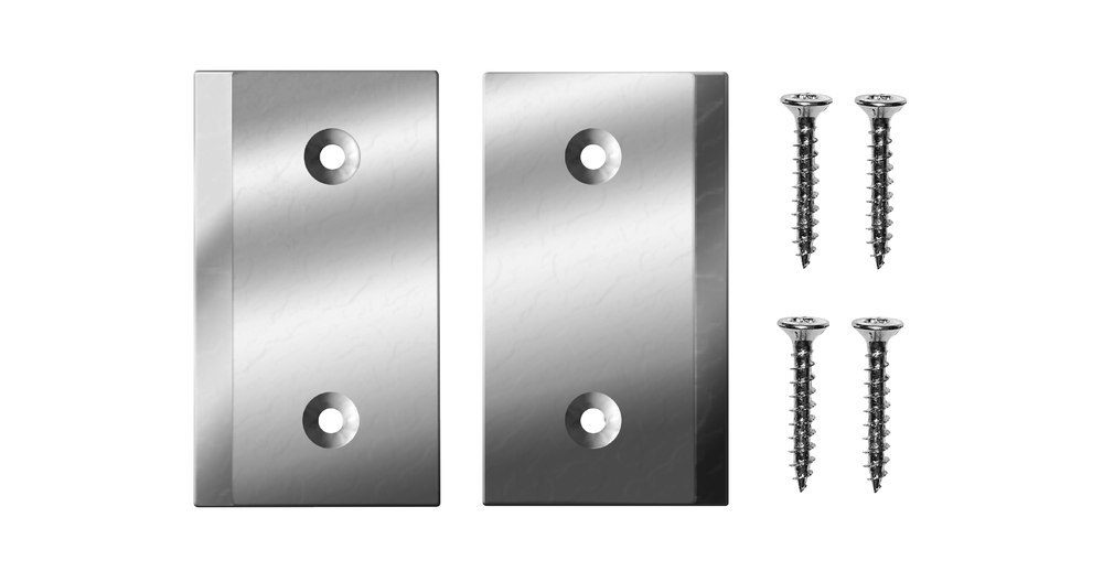 PLANET Eckplattenset X3, Aluminium 55 mm