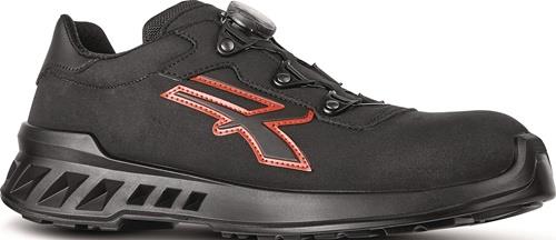 U.POWER Sicherheitshalbschuh Caesar Gr.45 W.11 schwarz/rot S3S CI FO SR ESD