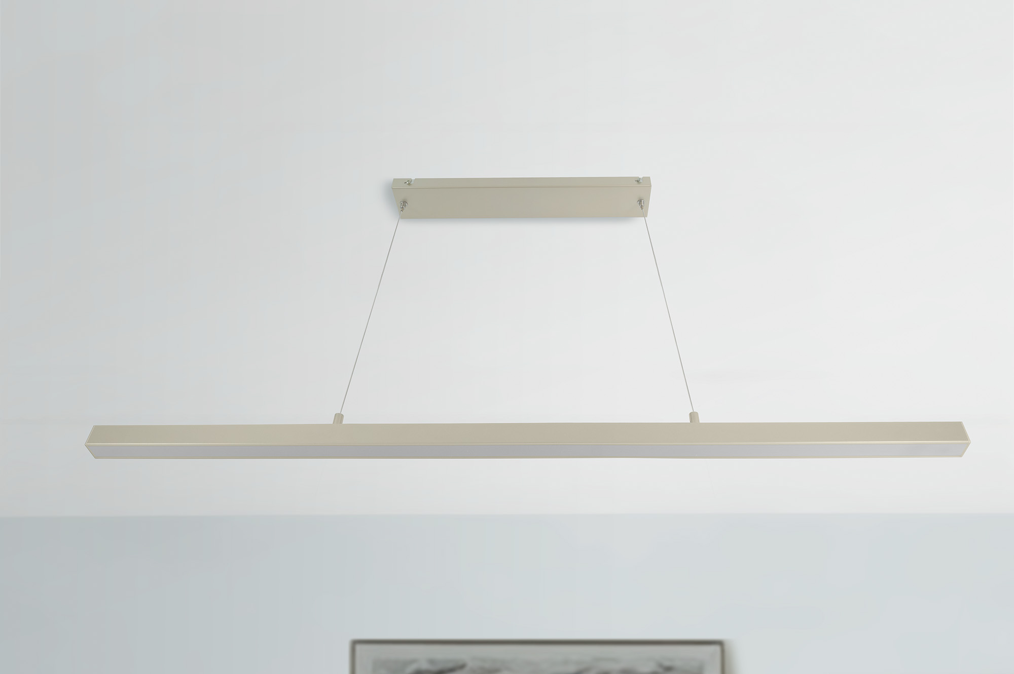 L&S Pendelleuchte Ice 12V 13,9W 900 mm Emotion, edelstahl, mit EVG 15 W+Steuerung+FB