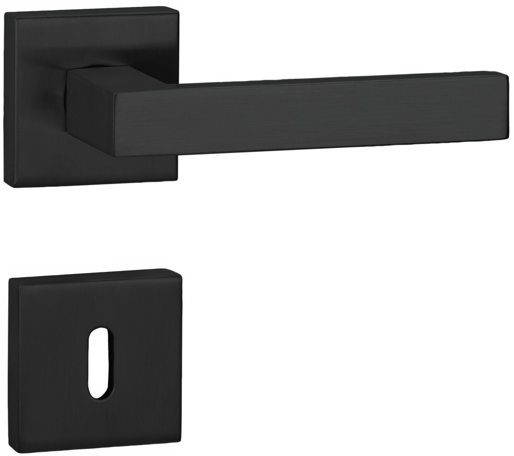 HERMAT Drückergarnitur ohne Schlüsselrosetten WEST 1682.L/2011.KD, Edelstahl