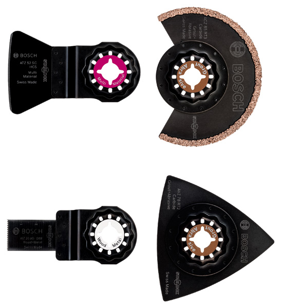 BOSCH Starlock Fliesen-Set für Multifunktionswerkzeuge, 4-teilig