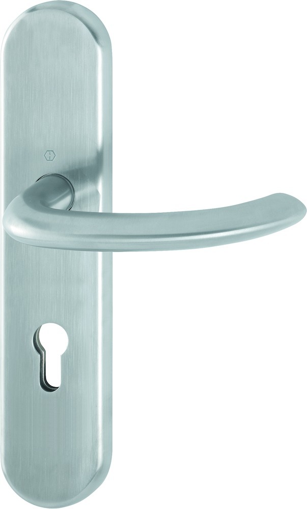 HOPPE® Drücker-Halbgarnitur mit Langschild Marseille E1138F/3310, 8/72 mm, Edelstahl, 10802269