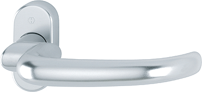 HOPPE® Drücker-Halbgarnitur ohne Schlüsselrosette San Francisco 1301GF2/55, VK8, ohne Stütznocken, Aluminium, 3713671