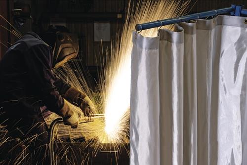 JUTEC Schweißervorhang B1400xH1800mm grau JUTEC