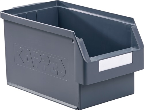 KAPPES Sichtlagerkasten L350xB200xH200mm PE grau RASTERPLAN