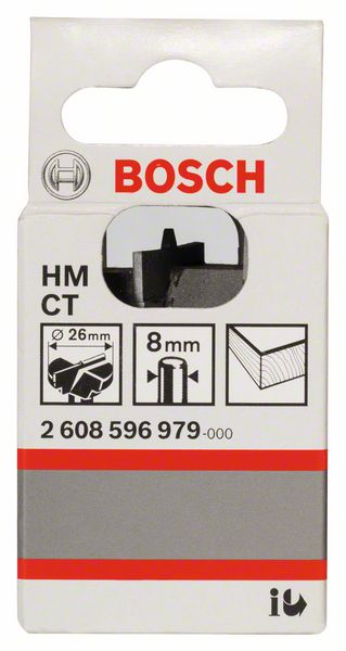 BOSCH Scharnierlochbohrer Hartmetall, 26 x 56 mm, d 8 mm