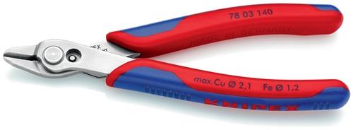 KNIPEX Elektronikseitenschneider Super-Knips® INOX L.140mm Facette nein pol.