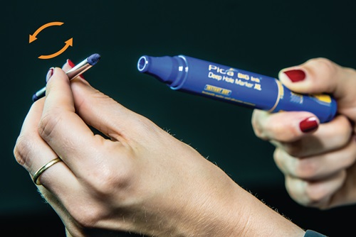 PICA Permanentmarker BIG INK SMART-USE-MARKER XL weiß Strich-B.2-4mm Rundspitze