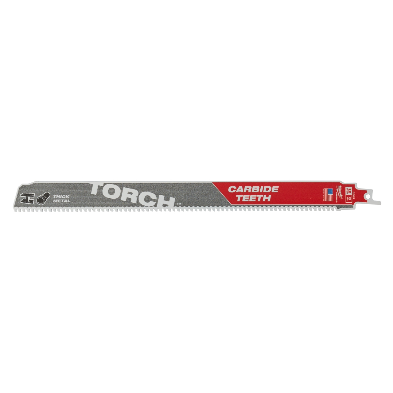 MILWAUKEE 300 x 3,2 mm (8 TPI) Säbelsägeblatt Metall THE TORCH HM-bestückt