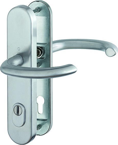 HOPPE® FH AP Schutz-Drückergarnitur mit Langschild Marseille FS-E1138F/3332ZA/3310, Edelstahl, 3965457