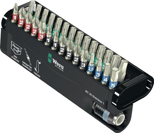 WERA Edelstahlbitsortiment BC 30 Stainless 1 30-tlg.PH/PZD/T/6KT.Schnellw.Halter WERA WERA Edelstahlbitsortiment BC 30 Stainless 1 30-tlg.PH/PZD/T/6KT.Schnellw.Halter WERA