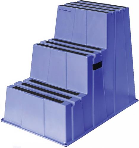 Nordwest Schwerlasttritt Stufen 3 Plattform-H.730mm Ku.blau