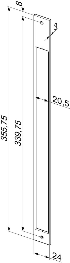 effeff Distanzblech MEDIATOR® Z65-31A35, Edelstahl