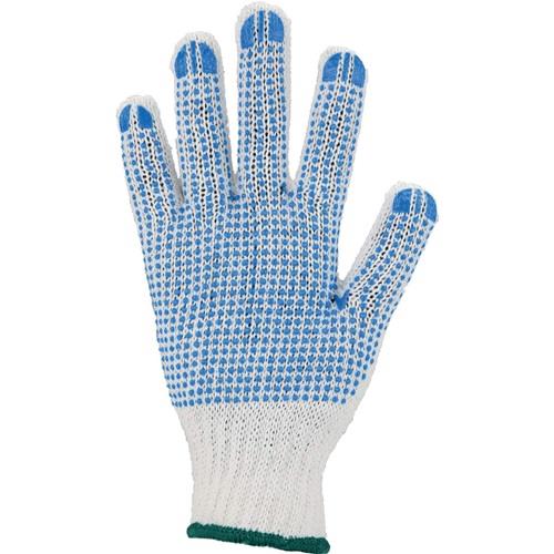 AT Handschuhe Gr.9/10 weiß/blau EN 388 PSA II Polyester/Baumwolle AT