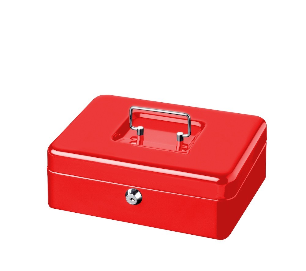 BURG-WÄCHTER OB-Geldkassette, mit Hartgeldeinsatz, MONEY 5025 red, Stahlblech rot, 40060