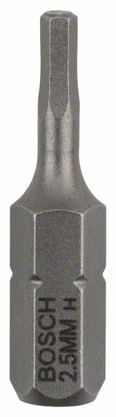 BOSCH Schrauberbit Extra-Hart HEX 2,5, 25 mm, 3er-Pack