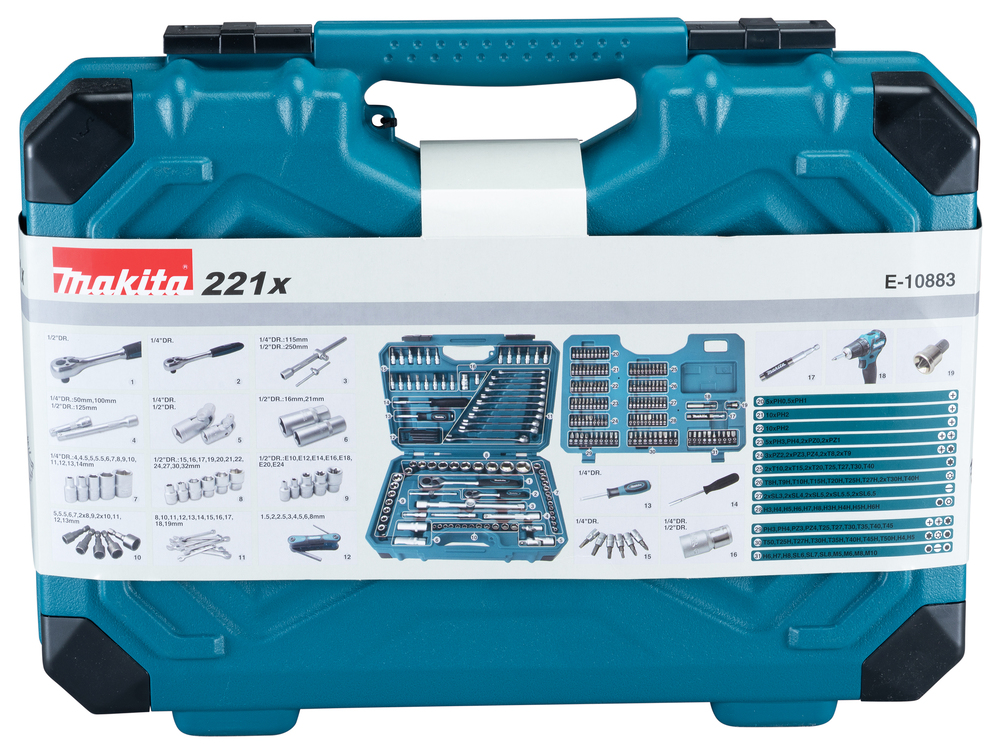 MAKITA Werkzeugset 221 tlg. E-10883