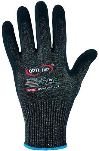 OPTIFLEX Schnitthandschuh Comfort Cut Gr.7 schwarz meliert/schwarz EN 388 PSA II 12 PA