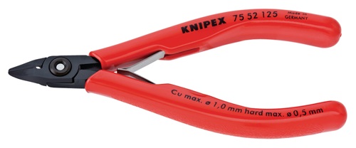 KNIPEX Elektronik-Seitenschneider L.125mm Form 5 Facette ja KNIPEX