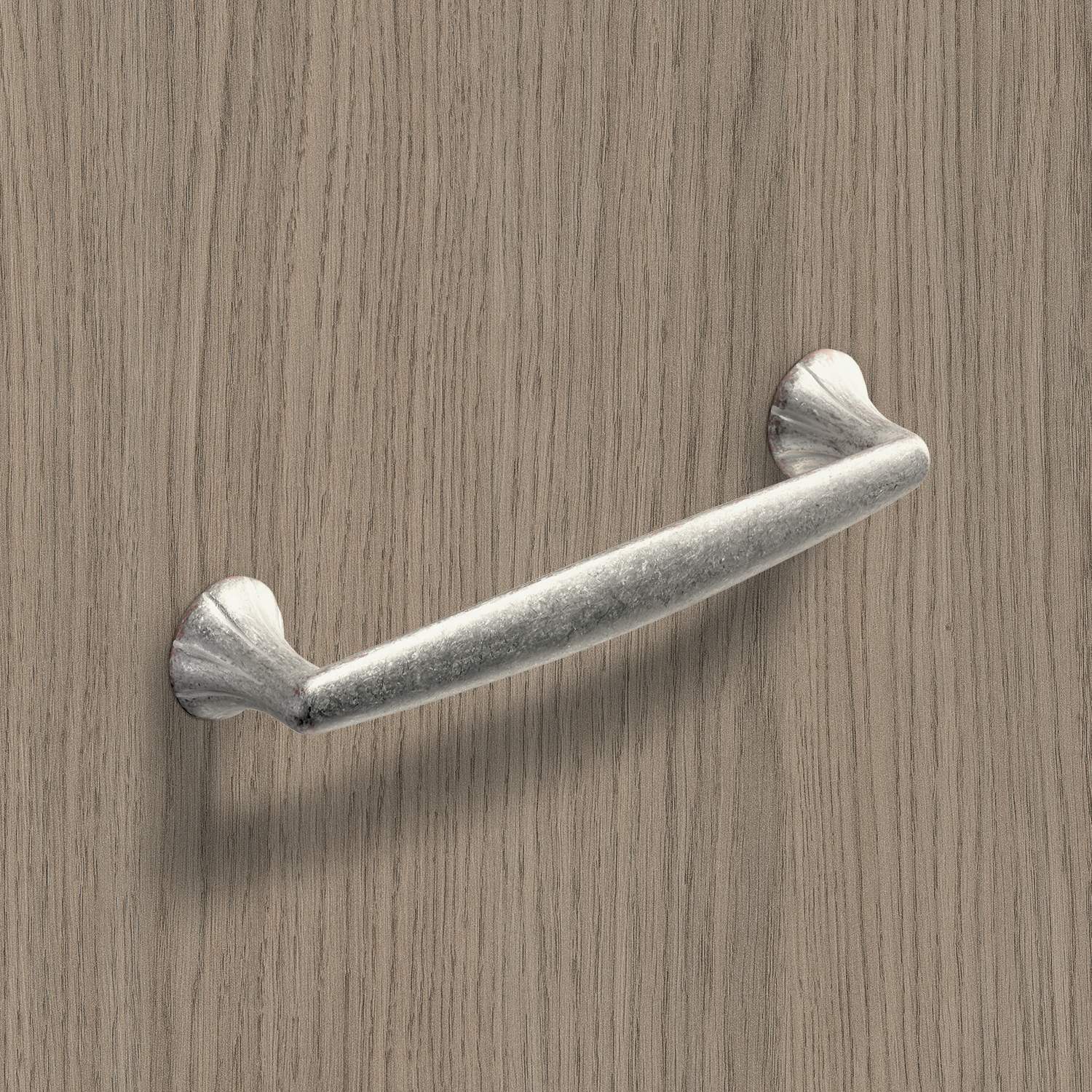 HETTICH Griff Salacia, •–• 128, L 151 mm, B 23 mm, H 30 mm, Silber Optik antik, 9112594 HETTICH Griff Salacia, •–• 128, L 151 mm, B 23 mm, H 30 mm, Silber Optik antik, 9112594
