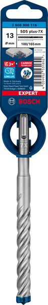 BOSCH EXPERT SDS plus-7X Hammerbohrer, 13 x 100 x 165 mm. Für Bohrhämmer BOSCH EXPERT SDS plus-7X Hammerbohrer, 13 x 100 x 165 mm. Für Bohrhämmer